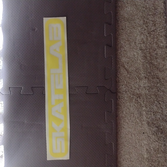 SKATELAB sticker yellow peel off 15" - Picture 1 of 4